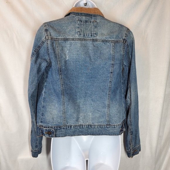 Sky and Sparrow denim corduroy collar jacket - Picture 4 of 10